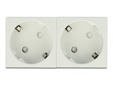 Delock 81322 Easy 45 Grounded Power Socket 2-Way