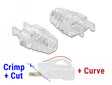 Delock 86471 Strain Relief Boot For Rj45 Crimp+Cut+Curve Plug 20 Pieces