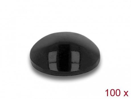 Delock 18306 Rubber Feet Round Self-Adhesive 5 X 2 Mm 100 Pieces Black