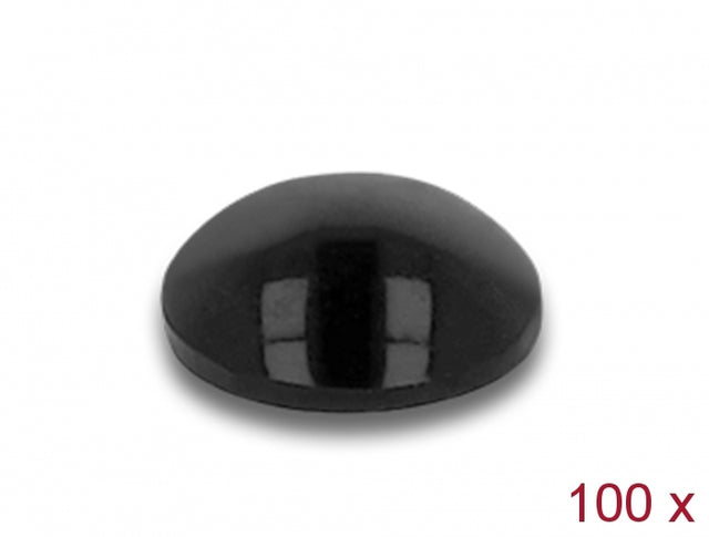 Delock 18306 Rubber Feet Round Self-Adhesive 5 X 2 Mm 100 Pieces Black