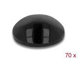 Delock 18308 Rubber Feet Round Self-Adhesive 8 X 3 Mm 70 Pieces Black