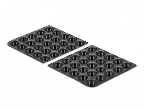 Delock 18309 Rubber Feet Round Self-Adhesive 10 X 3 Mm 50 Pieces Black