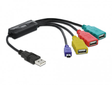 Delock 61724 Usb 2.0 External 4 Port Cable Hub