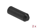 Delock 19755 End Caps With Inside Adhesive 30 X 11 Mm 2 Pieces Black