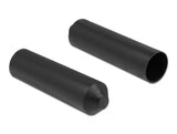 Delock 19772 End Caps With Inside Adhesive 70 X 20 Mm 2 Pieces Black