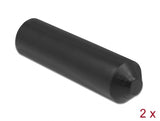 Delock 19772 End Caps With Inside Adhesive 70 X 20 Mm 2 Pieces Black