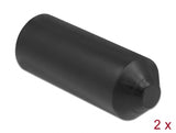 Delock 19860 End Caps With Inside Adhesive 90 X 30 Mm 2 Pieces Black