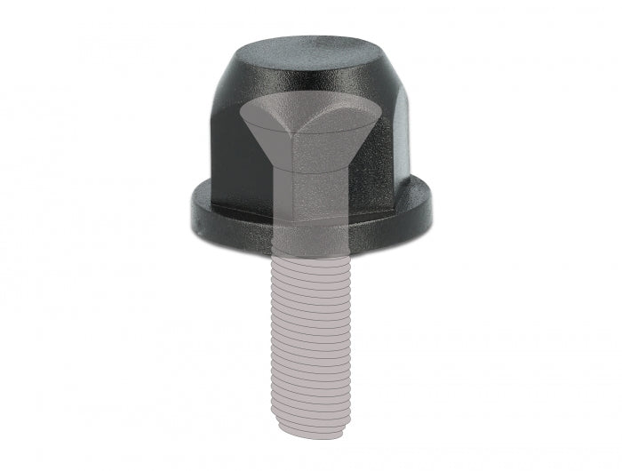 Delock 60248 Protective Cap Hexagon With Inside Thread For Screw M12 10 Pieces