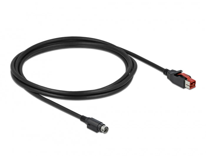 Delock 85946 Poweredusb Cable Male 24 V To Mini-Din 3 Pin Male 2 M