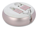 Delock 85817 Usb Retractable Cable Type-A To Lightning™ White / Pale Pink