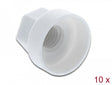 Delock 60249 Protective Cap Hexagon For Screw M6 White 10 Pieces