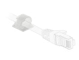 Delock 60178 Cable Holder With Locking Clip Self-Adhesive Screwable 10 Pieces