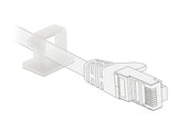 Delock 60250 Cable Holder With Locking Clip Self-Adhesive Natural 10 Pieces