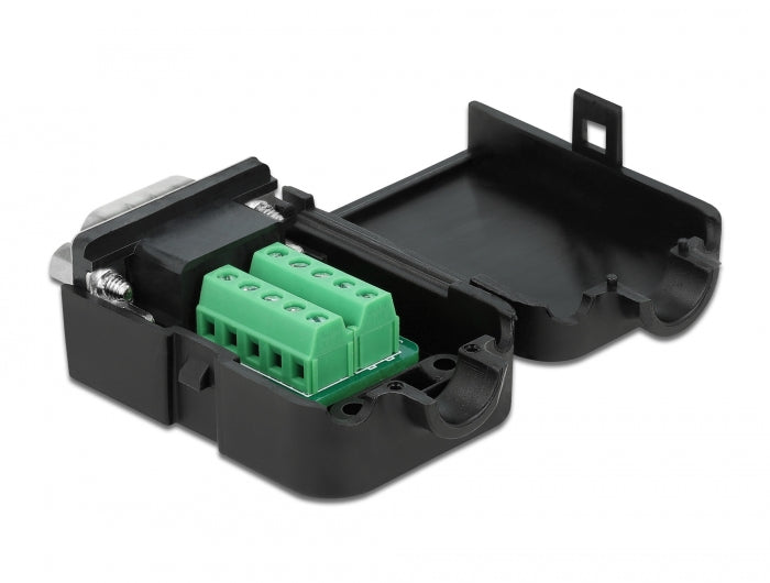 Delock 66264 D-Sub9 Male To Terminal Block With Enclosure