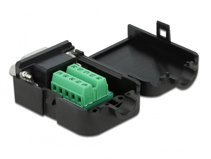 Delock 66265 D-Sub9 Female To Terminal Block With Enclosure