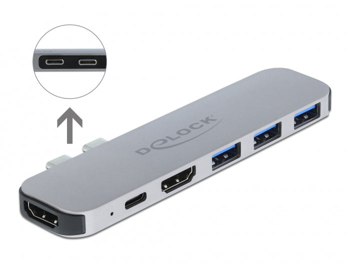 Delock 87753 Docking Station For Macbook Dual Hdmi 4K / Pd / Hub