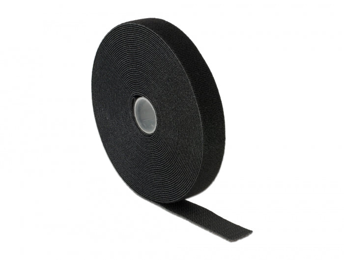 Delock 20671 Hook-And-Loop Tape On Roll L 10 M X W 20 Mm In Box Black