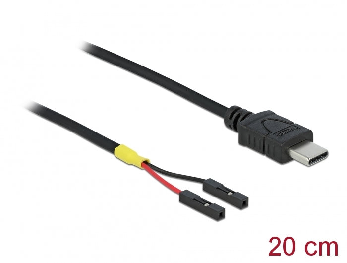 Delock 85395 Cable Usb Type-C™ Male > 2 X Pin Header Female Separate Power