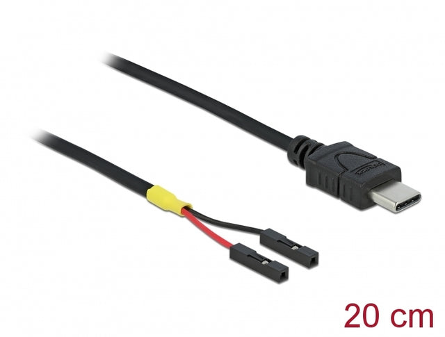 Delock 85395 Cable Usb Type-C™ Male > 2 X Pin Header Female Separate Power