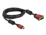 Delock 84343 Hdmi Zu Dvi 24+1 Kabel Bidirektional 3 M