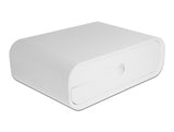 Delock 18325 Monitor Stand With Two Drawers White