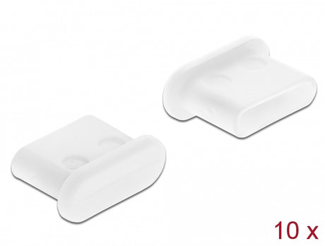 Delock 64095 Dust Cover For Usb Type-C™ Female Without Grip 10 Pieces White