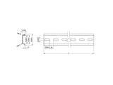 Delock 66187 Din Rail 35 X 7.5 Mm (19") Steel