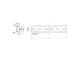 Delock 66188 Din Rail 35 X 7.5 Mm (10") Steel