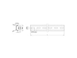 Delock 66193 Din Rail 35 X 7.5 Mm (50 Cm) Steel