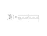 Delock 66194 Din Rail 35 X 7.5 Mm (100 Cm) Steel