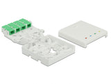 Delock 85921 Optical Fiber Connection Box For Din Rail 4 X Sc Simplex Or