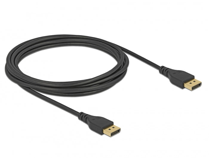 Delock 85911 Displayport Cable 8K 60 Hz 3 M Dp 8K Certified Without Latch