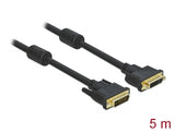 Delock 83109 Extension Cable Dvi 24+5 Male > Dvi 24+5 Female 5 M Black