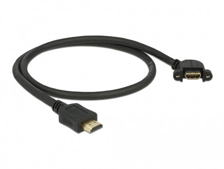 Delock 85467 Cable Hdmi-A Male > Hdmi-A Female Panel-Mount 110° Angled