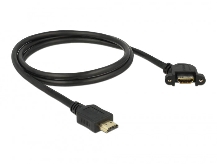 Delock 85103 Cable Hdmi-A Male > Hdmi-A Female Panel-Mount 110° Angled