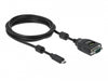 Delock 90414 Usb Type-C™ To Serial Db9 Adapter With 9 Led Rs-232 Tester