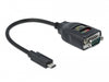 Delock 64038 Adapter Usb Type-C™ To Serial Rs-232 Db9 With 15 Kv Esd Protection