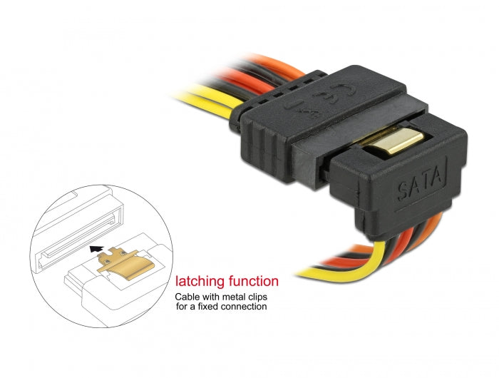 Delock 60159 Cable Sata 15 Pin Power Plug With Latching Function