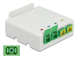 Delock 85921 Optical Fiber Connection Box For Din Rail 4 X Sc Simplex Or