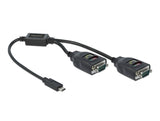 Delock 90494 Adapter Usb Type-C™ To 2 X Serial Rs-232 Db9