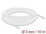 Delock 20692 Braided Sleeve Stretchable 10 M X 3 Mm White