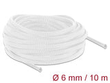 Delock 20693 Braided Sleeve Stretchable 10 M X 6 Mm White