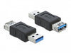 Delock 66497 Usb 3.0 Adapter Type-A Male To Type-A Female Data Blocker