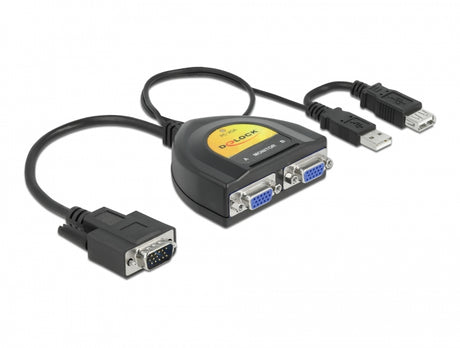 Delock 61968 2 Port Vga Data Splitter 450 Mhz