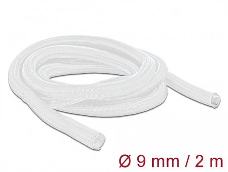 Delock 20697 Braided Sleeve Self-Closing 2 M X 9 Mm White