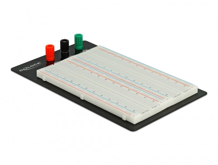 Delock 18314 Experimental Breadboard With Base Plate 1260/400 Contacts