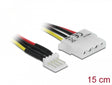 Delock 85456 Cable Power Floppy 4 Pin Male > Molex 4 Pin Female 15 Cm