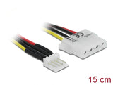 Delock 85456 Cable Power Floppy 4 Pin Male > Molex 4 Pin Female 15 Cm