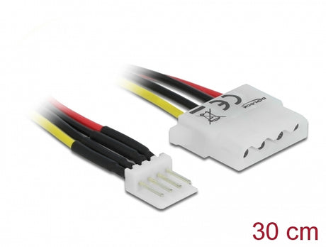 Delock 85457 Cable Power Floppy 4 Pin Male > Molex 4 Pin Female 30 Cm