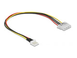 Delock 85457 Cable Power Floppy 4 Pin Male > Molex 4 Pin Female 30 Cm